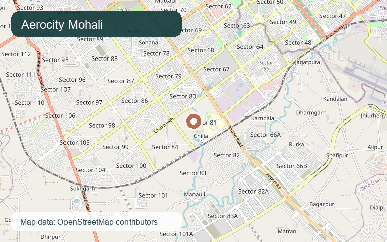 Aerocity Locality map visual