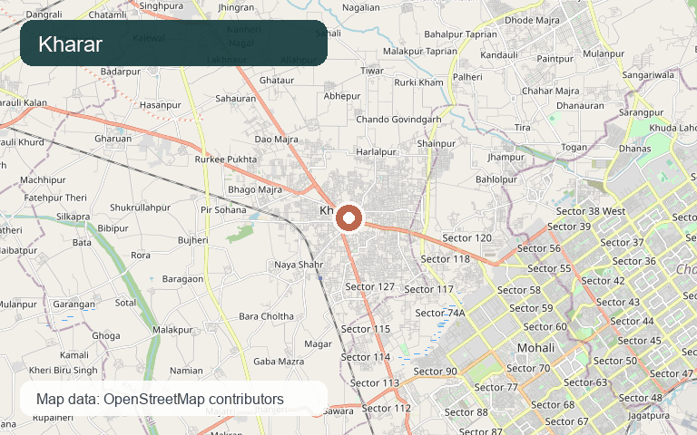 Kharar Locality map visual
