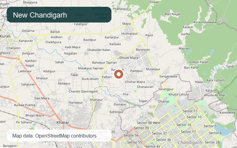 New Chandigarh Locality map visual